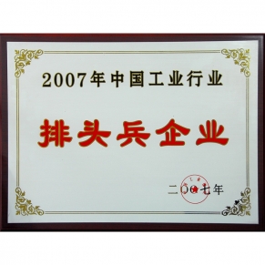 中國(guó)工業(yè)行業(yè)排頭兵企業(yè)